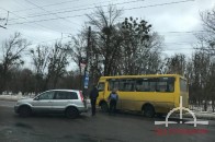 У Луцьку маршрутка з пасажирами протаранила легковик (фото)