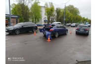 У Луцьку на проспекті Волі зіткнулися авто, pух ускладнений