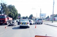 У Луцьку біля автостанції зіткнулися легковик та мотоцикл