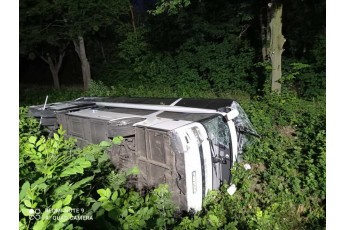 На Рівненщині перекинувся автобус Київ – Вроцлав, 16 травмованих