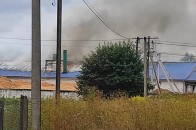 У Луцькому районі – пожежа на пелетному заводі (відео)